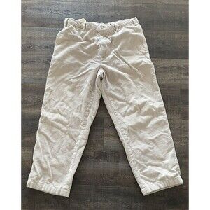 Nautica Men’s 38W X 30L Beige Clipper Corduroy Straight Leg Pants